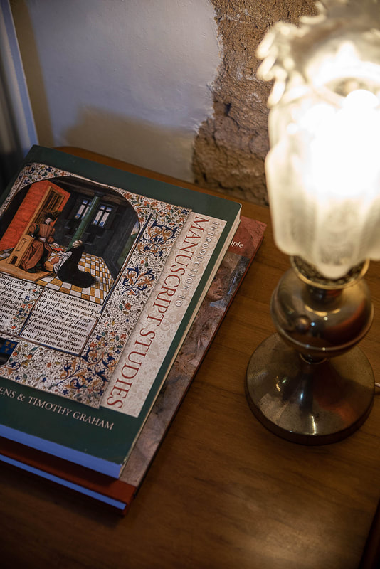 book, medieval, lamp